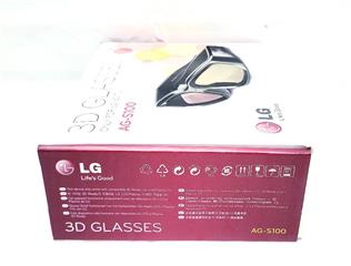 LG AG-S100 3D Glasses Active Shutter Rechargeable Includes Accessories